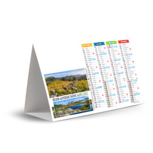 Calendrier publicitaire personnalisé chevalet de comptoir PAYSAGES DE FRANCE